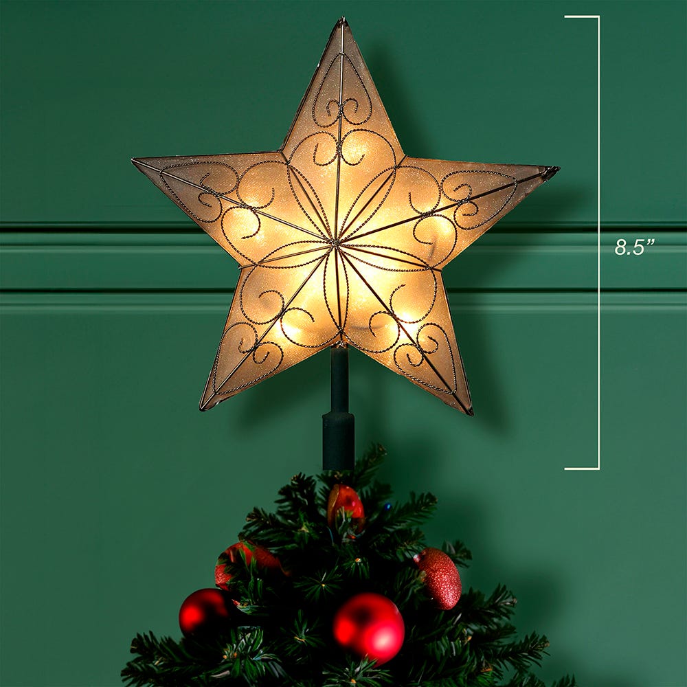 Kurt Adler 8.5-Inch Indoor UL Star Treetop